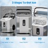 ZAFRO Nugget Ice Maker Countertop, Portable Ice Makers with Soft Chewable Ice, 34lbs/24H, One-Click Operation, Auto-Cleaning,  with Basket and Scoop - 4 of 4