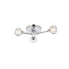 Elegant Lighting Zayne 3 Light Flush Mount in Chrome - 3 of 4