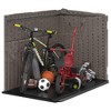 Suncast Horizontal Storage Shed, Stoney/Black - 4 of 4