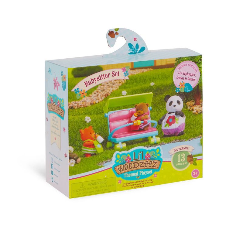 Li&#39;l Woodzeez Miniature Playset with Animal Figurines 13pc - Babysitter Set, 5 of 6
