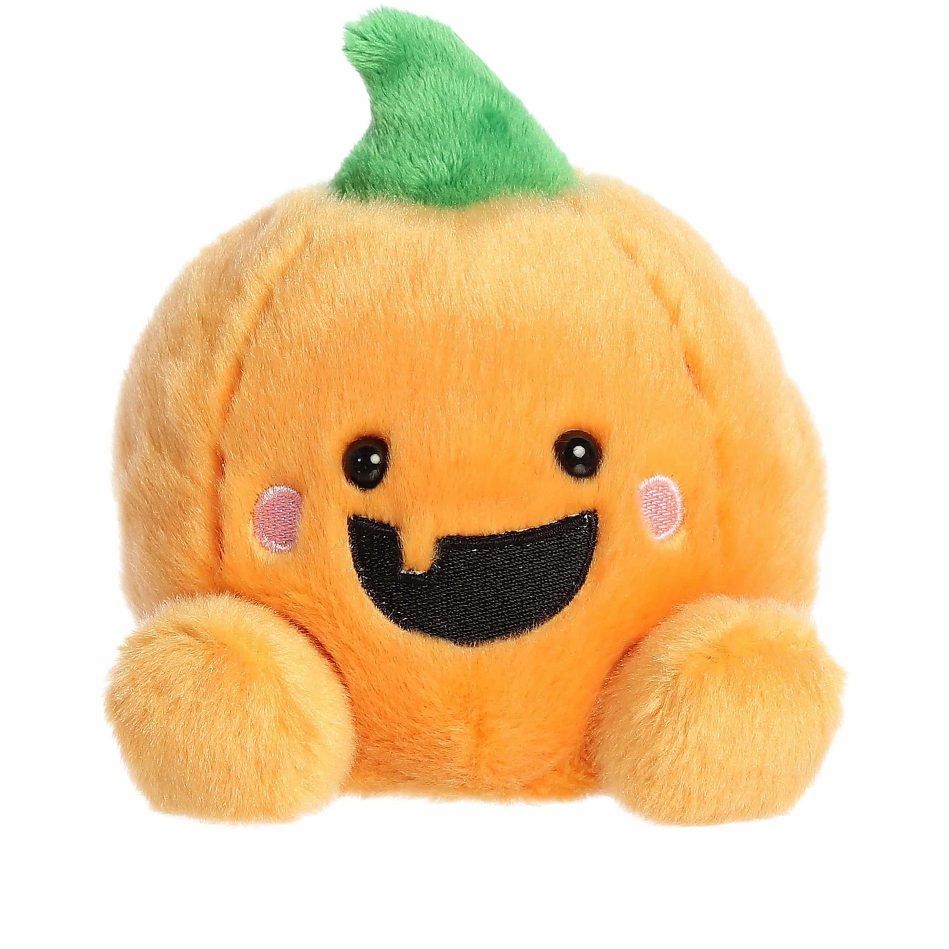 Aurora Mini Gourdon Jack O' Lantern Palm Pals Spooky Stuffed Animal Orange 5"