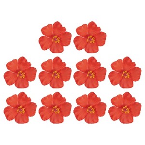 Unique Bargains Hawaiian DIY Decorative Party Artificial Flower 10 Pcs - 1 of 4