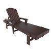 WestinTrends Dylan 2 Piece Adirondack Poly Reclining Chaise Lounge With Arms - 4 of 4