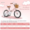 Safstar 16" Kid’s Bike with Height-Adjustable Handlebar & Saddle, Handbrake & Coaster Brake, Detachable Training Wheel, Gift for 4-7 Years Old Kids - 2 of 4