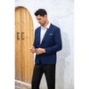 Cloudstyle Men's Suit Jacket One Button Slim Fit Sport Coat Daily Black Blazer - 4 of 4