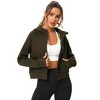 Coolmee Womens Full Zip Up Hoodie Sweatshirt Workout Casual Hooded Long Sleeve Athletic Jacket with Pockets - 4 of 4