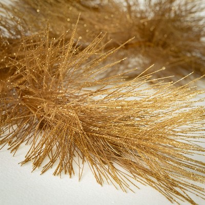 72" Gold Metallic Artificial Pine Christmas Garland