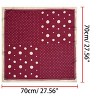 INSPIRE CHIC Women's Polka Dot Square Neckerchief Headband 27.56*27.56 inches(L*W) - 3 of 4