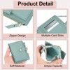 Unique Bargains Zipper Design PU Leather Small Credit Card Holder - 3 of 4