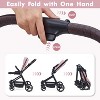 Baby Stroller with Storage Basket, Convenient Fold Travel Stroller with Adjustable Footrest - 4 of 4