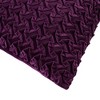 Chanasya Pleated Textured Velvet Throw Pillow Cover - 2-Piece Set - 4 of 4