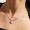 EVRY JEWELS WATERPROOF Gold or Silver Plated You Have My Heart Necklace - 2 of 2
