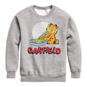 Boys' - Garfield - Garfield Lasagna Logo Graphic Long Sleeve Fleece Sweatshirt - 1 of 4