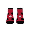 NCAA Texas Tech Red Raiders Big Dot Fuzzy Sleep Soft Socks: Polka Dot Knit Ankle Apparel - 2 of 3