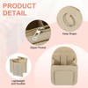 Unique Bargains Protective Lining Makeup Bags and Organizers Encrypted Felt Purse Insert 7.7" x 5" x 11" - 3 of 4
