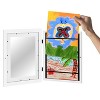 Americanflat 10x12.5 Kids Artwork Picture Frame in White- Displays 8.5x11" With Mat and 10x12.5" Without Mat -  2 Pack - 3 of 4