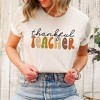Simply Sage Market Women's Thankful Teacher Colorful Short Sleeve Graphic Tee - 3 of 4