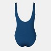 Women's Ribbed One-Piece Swimsuit with Sleek Silhouette - Cupshe - 2 of 4