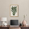Art Remedy Green Vase II Minimalistic Botanical and Floral Art Prints Framed - 2 of 4