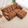 78.7" Chenille Modular L-Shaped Sectional Sofa with High-Resilience Cushions and Ottoman for Small Living Room - 2 of 4