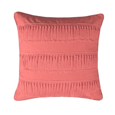 Coral color decorative online pillows