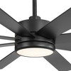 Airsurfer 65-in Black Ceiling Fan with 8 Black ABS Blades, DC Motor, 6-Speed, Remote Control, Quiet Operation, Downrod Mount - 3 of 4