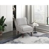NicBex Accent Chair  Chenille Upholstery Lounge Chair Solid Wood Legs Reading Chair Comfy Chair for Living Room, Gray - 4 of 4