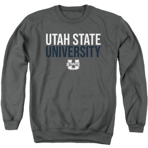 Utah State University Official Stacked Adult Crewneck Sweatshirt - 1 of 4