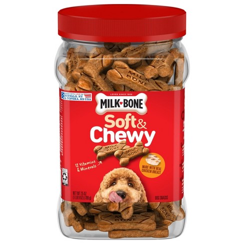 Milk-Bone Soft & Chewy Dog Treats, Chicken Recipe, 113g-708g