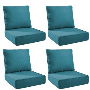 Gymojoy 24x24x6" Outdoor Cushion Patio Chair Furniture Cushion 28D High Density Sponge Cushion with Removable Cover Cushion Replacement - 1 of 4