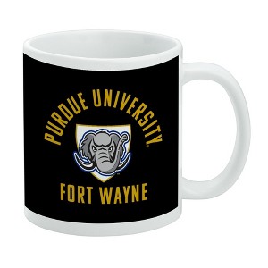 Purdue University - Fort Wayne Mastodons Logo Ceramic Coffee Mug Novelty Gift Mugs for Coffee Tea and Hot Drinks 11oz White - 1 of 4