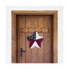 Transpac Floral 18 in. 4th of July Patriotic Silk Rose Star Decor - 2 of 3