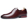 Santimon Mens Lace Up Dress Shoes Italy Prince Classic Modern Formal Leather Men Wholecut Oxford Shoes Burgundy - 2 of 4