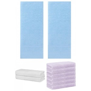 REGALWOVEN Striped Soft Absorbent Bathroom Cotton Towel Set 3 Pcs - 1 of 4