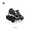 24V Kids Ride-On: 4WD, 17" Seat, Remote, Bluetooth Music, 5MPH-white - 3 of 4