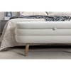 NicBex Storage Bench Velvet Fabric Accent Stools with Wood Legs for Bedroom and Entryway, White - 4 of 4