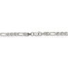 Black Bow Jewelry 3.75mm Sterling Silver Solid Figaro Anchor Chain Bracelet - image 3 of 4