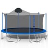 14FT Trampoline for Adults & Kids with Basketball Hoop, Outdoor Trampolines w/Ladder and Safety Enclosure Net - 3 of 4