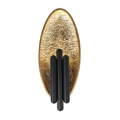 LNC Amphotical 6-Lights  6.6"Luxury and Glam Flush Mount Integrated LED Wall  Lights,Vintage Goldleaf and Black