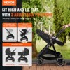 VEVOR Standard Baby Stroller, Infant Toddler Stroller with Bassinet, 3rd-Gear Adjustable Backrest & Foldable & Reversible Seat, Newborn Stroller - 4 of 4