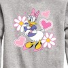 Boys' - Disney - Daisy Sticker Look Graphic Long Sleeve Fleece Sweatshirt - 2 of 4