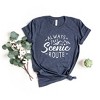 Simply Sage Market Women's Take The Scenic Route Words Short Sleeve Graphic Tee - 3 of 4