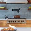 WOWOW Wall Mounted Pot Filler with 2-Handles Double Joint Swing Arm in Brushed Nickel - 2 of 4