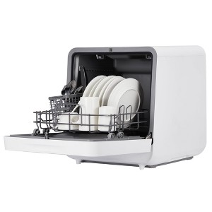 Portable Dishwasher with Display - Large Capacity, Dual Inlet, Strong Drying, No Installation for Family/RV/Tiny Homes - 1 of 4