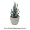 Unique Bargains Artificial Plants Mini Aloe-Vera in Pulp Plastic 2.76"x2.76"x5.51" 1 Pc - 3 of 4