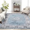 Vintage Neutral Washable Area Rug - Stain-Resistant Non-Slip Large Carpet for Living Room, Dining Room & Home Decor - 4 of 4