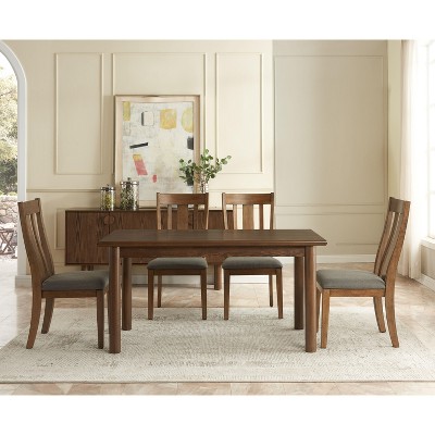 NicBex Dining Table 60" Modern Minimalist Rectangular Wooden Dining Table for Dining Room