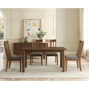 NicBex Dining Table 60" Modern Minimalist Rectangular Wooden Dining Table for Dining Room - 1 of 4
