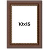 PosterPalooza | Photo Size Traditional Brown Picture Frame - UV Acrylic, Foam Board Backing, Hanging Hardware - 2 of 4