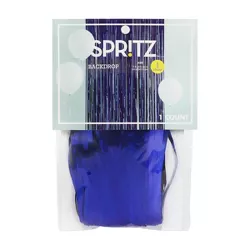 Holographic Metallic Fringe Backdrop Blue - Spritz™